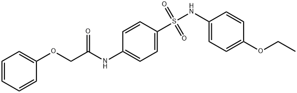 N-(4-{[(4-ethoxyphenyl)amino]sulfonyl}phenyl)-2-phenoxyacetamide Structure