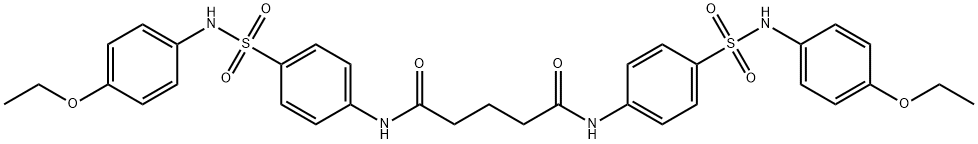 N,N'-bis(4-{[(4-ethoxyphenyl)amino]sulfonyl}phenyl)pentanediamide 구조식 이미지