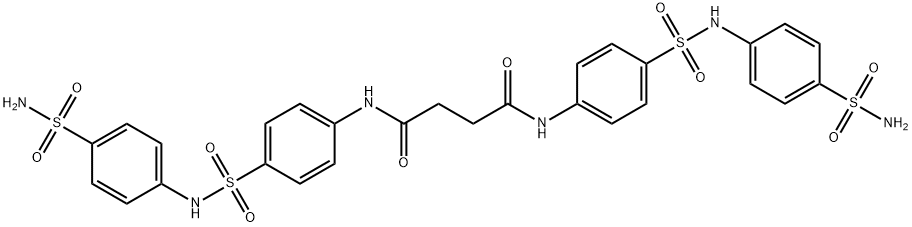 N,N'-bis[4-({[4-(aminosulfonyl)phenyl]amino}sulfonyl)phenyl]succinamide 구조식 이미지