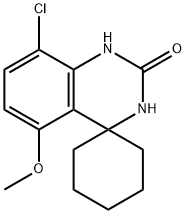 8'-chloro-5'-methoxy-1'H-spiro[cyclohexane-1,4'-quinazolin]-2'(3'H)-one Structure
