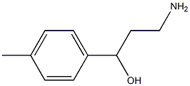 3-amino-1-(4-methylphenyl)propan-1-ol 구조식 이미지