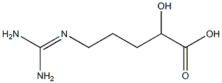 5-(diaminomethylideneamino)-2-hydroxy-pentanoic acid Structure