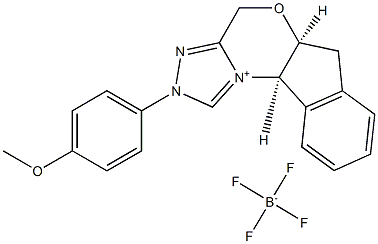 (5aS,10bR)-5a,10b-Dihydro-2-(4-methoxyphenyl)-4H,6Hindeno[
2,1-b][1,2,4]triazolo[4,3-d][1,4]oxazinium Tetrafl
uoroborate,99%e.e. Structure