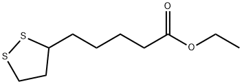 1,2-Dithiolane-3-pentanoic acid, ethyl ester 구조식 이미지