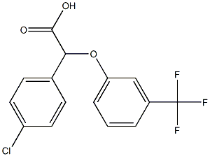 4-CHLOROPHENYL-[3-(TRIFLUOROMETHYL)PHENOXY]ACETIC ACID Structure