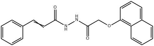 N'-[(1-naphthyloxy)acetyl]-3-phenylacrylohydrazide 구조식 이미지