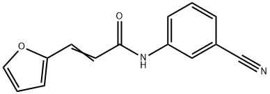 N-(3-cyanophenyl)-3-(2-furyl)acrylamide Structure