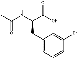 (R)-2-acetamido-3-(3-bromophenyl)propanoic acid 구조식 이미지