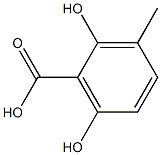 Benzoic acid,2,6-dihydroxy-3-methyl- 구조식 이미지