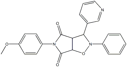 5-(4-methoxyphenyl)-2-phenyl-3-(pyridin-3-yl)tetrahydro-4H-pyrrolo[3,4-d]isoxazole-4,6(5H)-dione 구조식 이미지