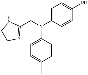 Phenol, 4-[[(4,5-dihydro-1H-imidazol-2-yl)methyl](4-methylphenyl)amino]- 구조식 이미지