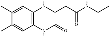 2-(6,7-dimethyl-3-oxo-1,2,3,4-tetrahydroquinoxalin-2-yl)-N-ethylacetamide 구조식 이미지