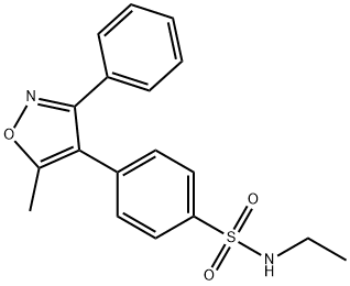 ethyl 4-(5-methyl-3-phenylisoxazol-4-yl)benzenesulfonate 구조식 이미지