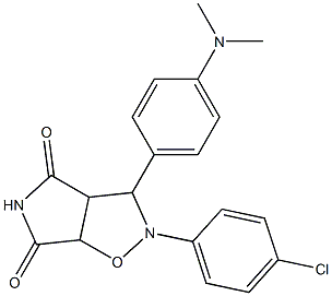 2-(4-chlorophenyl)-3-(4-(dimethylamino)phenyl)tetrahydro-4H-pyrrolo[3,4-d]isoxazole-4,6(5H)-dione Structure