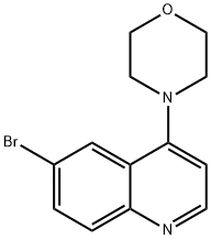 4-(6-BROMOQUINOLIN-4-YL)MORPHOLINE 구조식 이미지