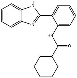 N-(2-(1H-benzo[d]imidazol-2-yl)phenyl)cyclohexanecarboxamide Structure