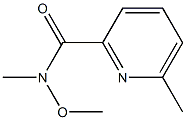 N-methoxy-N,6-dimethylpyridine-2-carboxamide Structure