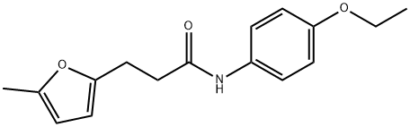 N-(4-ethoxyphenyl)-3-(5-methylfuran-2-yl)propanamide Structure