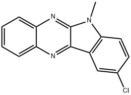 9-chloro-6-methyl-6H-indolo[2,3-b]quinoxaline 구조식 이미지