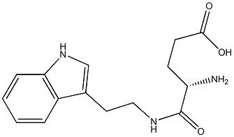 Pentanoic acid, 4-amino-5-[[2-(1H-indol-3-yl)ethyl]amino]-5-oxo-, (4S)- 구조식 이미지