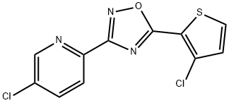 3-(5-CHLOROPYRIDIN-2-YL)-5-(3-CHLOROTHIOPHEN-2-YL)-1,2,4-OXADIAZOLE Structure