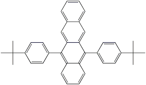 5,12-bis(4-tert-butylphenyl)tetracene Structure