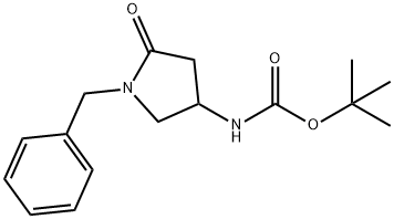 tert-Butyl (1-benzyl-5-oxopyrrolidin-3-yl)carbamate Structure