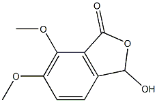 1(3H)-Isobenzofuranone, 3-hydroxy-6,7-dimethoxy- 구조식 이미지