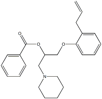 1-(2-allylphenoxy)-3-(piperidin-1-yl)propan-2-ol benzoate Structure
