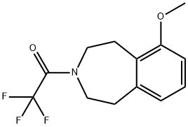 2,2,2-trifluoro-1-(6-methoxy-1,2,4,5-tetrahydro-3H-benzo[d]azepin-3-yl)ethan-1-one Structure