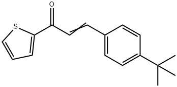 (2E)-3-(4-tert-butylphenyl)-1-(thiophen-2-yl)prop-2-en-1-one Structure