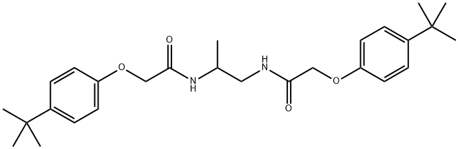 N,N'-1,2-propanediylbis[2-(4-tert-butylphenoxy)acetamide] 구조식 이미지