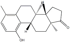 (8R,9S,13S,14S)-1-hydroxy-4,13-dimethyl-7,8,9,11,12,14,15,16-octahydro-6H-cyclopenta[a]phenanthren-17-one 구조식 이미지