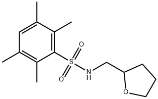 2,3,5,6-tetramethyl-N-((tetrahydrofuran-2-yl)methyl)benzenesulfonamide Structure