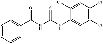 N-{[(2,4,5-trichlorophenyl)amino]carbonothioyl}benzamide Structure