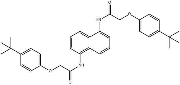 N,N'-1,5-naphthalenediylbis[2-(4-tert-butylphenoxy)acetamide] Structure