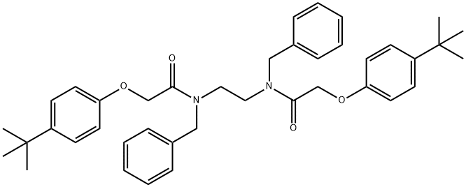 N,N'-1,2-ethanediylbis[N-benzyl-2-(4-tert-butylphenoxy)acetamide] Structure