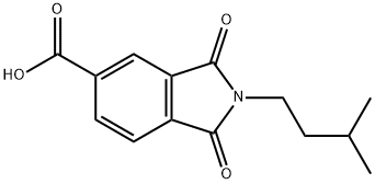 2-isopentyl-1,3-dioxoisoindoline-5-carboxylic acid 구조식 이미지