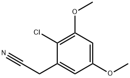 Benzeneacetonitrile, 2-chloro-3,5-dimethoxy- Structure