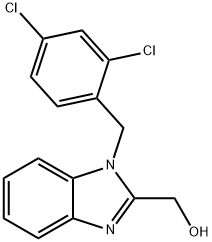 (1-(2,4-dichlorobenzyl)-1H-benzo[d]imidazol-2-yl)methanol Structure