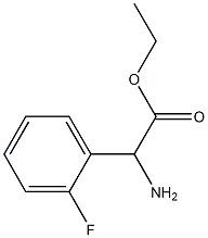 ETHYL2-AMINO-2-(2-FLUOROPHENYL)ACETATE 구조식 이미지