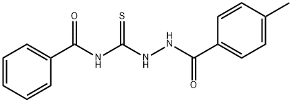 N-{[2-(4-methylbenzoyl)hydrazino]carbonothioyl}benzamide Structure