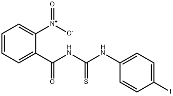 N-{[(4-iodophenyl)amino]carbonothioyl}-2-nitrobenzamide 구조식 이미지
