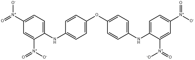 N,N'-[oxybis(4,1-phenylene)]bis(2,4-dinitroaniline) 구조식 이미지