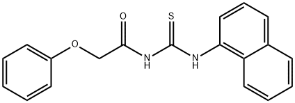 N-[(1-naphthylamino)carbonothioyl]-2-phenoxyacetamide Structure