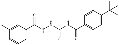 4-tert-butyl-N-{[2-(3-methylbenzoyl)hydrazino]carbonothioyl}benzamide Structure