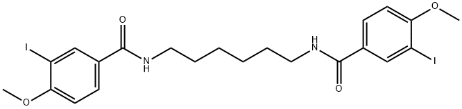 N,N'-1,6-hexanediylbis(3-iodo-4-methoxybenzamide) Structure