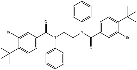 N,N'-1,2-ethanediylbis(3-bromo-4-tert-butyl-N-phenylbenzamide) Structure