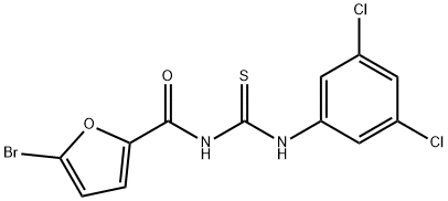 5-bromo-N-{[(3,5-dichlorophenyl)amino]carbonothioyl}-2-furamide Structure