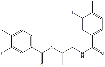 N,N'-1,2-propanediylbis(3-iodo-4-methylbenzamide) Structure